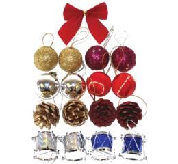 NATAL ENF.KIT P/ARVORE C/17P&Ccedil;S NTA7008